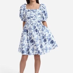 Abercrombie Kids Floral Puff Sleeve Dress